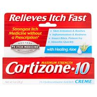 Cortizone-10 Maximum Strength Anti-Itch Creme, with Aloe - 1 oz, Pack of 3