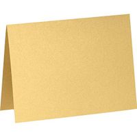 A7 Folded Notecards (5 1/8 x 7) - Gold Meatllic (250 Qty.)