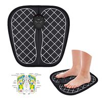 Zhoumin Electric EMS Foot Massager Wireless Foot Acupoint Massage Mat for Relieve Fatigue