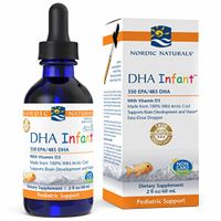 Nordic Naturals Pro DHA Infant Liquid - Arctic Cod Liver Oil with 350 mg EPA, 485 mg DHA, and 300 IU Vitamin D3, Supports Healthy Neurological, Musculoskeletal, and Nervous System Development*, 2 oz.