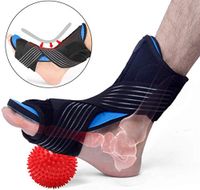 2020 Upgrade Plantar Fasciitis Night Splint, Adjustable Elastic Strap Plantar Fasciitis Braces and Spiky Massage Ball Foot Orthotic Supports Kits for Relieve Plantar Fascitis Pain, Foot Spra