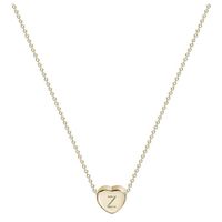 SUMSAYEI Heart Initial Necklaces for Women Girls - Heart Pendant Letter Alphabet Necklace, Tiny Initial Necklaces for Women Kids Child, Heart Letter Initial Necklace Gifts for Girls Teens