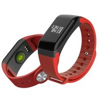 Smart Watch Heart Rate Blood Pressure Sleep Monitoring Blood Oxygen Fatigue Monitoring andorid iOS Activity Tracker (Red)