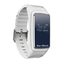 Smart Watch for Women Men, [Fitness Wireless Bluetooth Watch Gift] Waterproof [Wrist Watch ] Bracelet -Sport Watches with Heart Rate/Blood Oxygen Pressure (White)