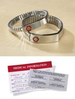 Steel Medical Id Bracelet Mens by Collections Etc