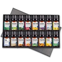 Therapeutic-Grade Aromatherapy Essential Oil Gift Set –100% Pure of the Highest Quality Oils – Peppermint, Tea Tree, Lavender, Eucalyptus (16 Bottles)