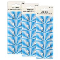 YXZHENG 30 Pack LR41 AG3 392 384 192 Battery 1.5V Button Coin Cell Batteries