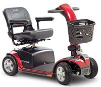 Pride Mobility Victory 10 4 Wheel Mobility Scoot Long Range, 40AH Battery - Pride 4-Wheel Electric Scooter SC710 Blue