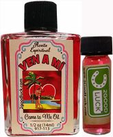 Come to Me, Spiritual Oil With 1 Dram Perfume Set for Magic and Rituals. Ven a Mí Aceite Espiritual Para Rituales Y Magia.