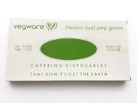 Compostable Food Prep Gloves - Disposable Latex-Free Gloves Made of Plant-Based PLA - Pack of 100; Medium - Your Perfect Partner in Hygienic, Eco-Friendly, and Safe Food Preparation
