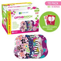 Infants Extra Sensitive Adhesive Eye Patch Girls 70 Pack Series II