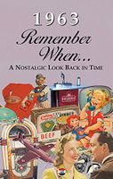 KardLet 1963 REMEMBER WHEN CELEBRATION : Birthdays, Anniversaries, Reunions, Homecomings, Client & Corporate Gifts (RW1963)