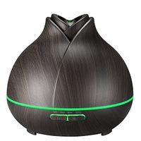 Essential Oil Aromatherapy Diffuser, 8-10 Hours Constant Mist Humidifier 400ml Wood Grain Aroma Diffuser Ultrasonic, 7 Color LED Lights, Waterless Auto Shut-Off for Bedroom Home Office Baby Room Spa