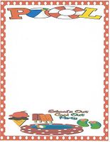 School's Out Cool Out Party Stationery Printer Paper 26 Sheets