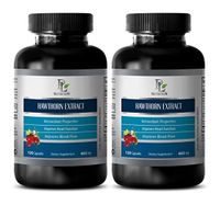 Natural Detox - Hawthorn Extract - Herbal Supplements for Men - 2 Bottles 240 Capsules