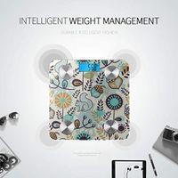 LYAOE Bluetooth Body Fat Scale Forest Smart Wireless Scale with LCD Display Measuring Body Weight Bmi and Health Digital Scale