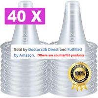 40 Pack Ear Thermometer Replacement Lens Filters Probe Cover Compatible with All Braun ThermoScan Models and Other Types of Digital Thermometers,Bonus Clean Cloth