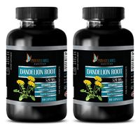 Liver Support Vitamins - Dandelion Root 520 MG - Vitamins C&A - Dandelion Root for Skin - 2 Bottles 360 Capsules