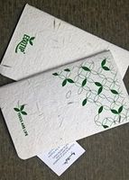 Magical Ants Hand Made Pocket Notepads with seeds in cover(Set of 2) (White&Green2)Attractive cover page,Soft cover,50 pages,Affordable price,Easy to Carry,Exclusive collection,Limited Edition