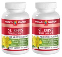 antioxidant Complex Dietary Supplement - ST. John's Wort Extract - Promotes Positive Mood - Gingko biloba Root - 2 Bottles (120 Capsules)
