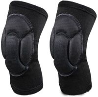 CTK Adult Sponge Knee Pads High Elastic Short Knee Sleeves-Superior Protective Knee Pads for Wrestling, Snowboarding and Hockey