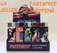 50 Pack Patriot Cigarette Lighter Disposable Classic Lighters GOD Bless America LIGHTERS