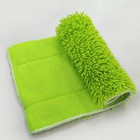 Actoor Replacement Mop Cloth, Replacement Heads Microfibre Mop for Clamped Flat Mop Cleaner Sweeper Floor Care System 4424 cm (Green)