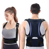Back Brace Posture Corrector - Back Support Belt with Fully Adjustable Straps Relief Lower & Upper Back Pain, Improve Posture & Provides Lumbar Support - Fit for Men & Women