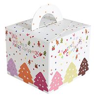 12-Pack Cardboard Christmas Treat Boxes for Gift Wrapping from Zaptex (White)