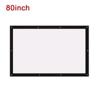 BigFamily Projector Screen, 80" Inches 16:9 Portable HD Indoor Outdoor Home Cinema Theater Projection Screen (Anti-Crease, Easy to Clean)