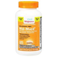 Walgreens Wal-Mucil Fiber Laxative/Supplement Capsules 320 ea