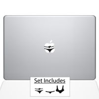 The Decal Guru Beach Babes MacBook Decal Vinyl Sticker - 13" MacBook Air - Black (0216-MAC-13A-BLA)