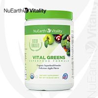 VITAL GREENS - Organic Superfood Powder Detox Formula - Best Tasting Blend of Plants, Fruits & Vegetables - All Natural Supplement with Probiotics & Enzymes - Antioxidant & Anti-inflammatory - 10.58Oz