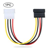KKmoon SATA Power Connector Adapter Cable 1Pc 6-Inches 4-Pin Molex to 15-Pin