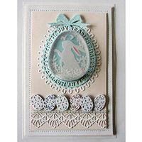 Easter Eggs with Rabbit Sets Metal Cutting Dies Scrapbooking Decoration Crafts Supplies Dies for Greeting Cards Making