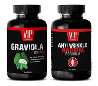 Eye Health Omega - GRAVIOLA - Anti Wrinkle - coenzyme Minerals - (2 Bottles Combo)