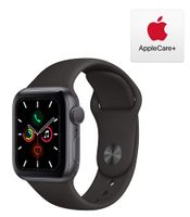 Apple Watch Series 5 (GPS, 40mm) - Space Gray Aluminum Case with Black Sport Band with AppleCare+ Bundle