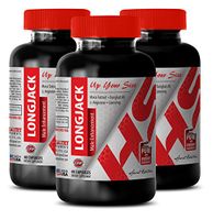 Pills for Men - All Natural LONGJACK 745MG - Maca Boost Powder - 3 Bottle (180 Capsules)