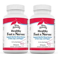 Terry Naturally Healthy Feet & Nerves (2 Pack) - 120 Vegan Capsules - Nerve Function Support Supplement, Contains B Vitamins & Boswellia - Non-GMO, Gluten-Free - 120 Total Servings