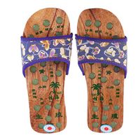 SUPVOX Foot Massage Slippers Reflexology Sandals Acupressure Massager Sandals for Men Women Navy Size 36