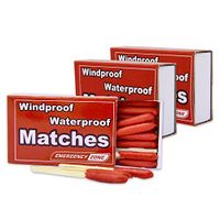 Emergency Zone Matches Waterproof & Wind/Waterproof Matches. Stormproof. Bulk Options. Available in 3, 5, 10, 50, and 100 Packs (Stormproof, 3 Pack)