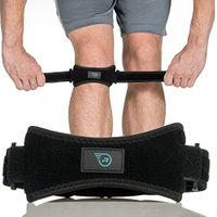 Patella Straps Knee Brace Support for Arthritis, ACL, Running, Basketball, Meniscus Tear, Sports, Athletic. Best Knee Brace for Hiking, Soccer, Volleyball & Squats (2-Pack)
