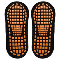 xmke96 Non-Slip Socks Parent-Child Early Education Sports Socks Adult Yoga Trampoline Playground Breathable Cotton Floor Socks Black