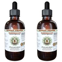 Marshmallow Alcohol-Free Liquid Extract, Organic Marshmallow (Althaea officinalis) Dried Leaf Glycerite Natural Herbal Supplement, Hawaii Pharm, USA 2x2 oz