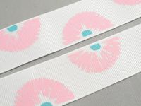 5y Printed Grosgrain Ribbon Bows Chritmas Party DIY Appliques Crafts (White)