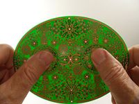 Meditation & Mindfulness Spiritual Sacred Geometry Tool for Healing Wisdom Harmonic & Light Body Activation - Powerforms Copper Portal 5.75” x 4.25”