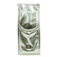 Mary Square 12.5"x6.5"x1" Gold Flat Iron Makeup Bag