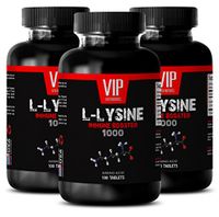 Immune System Booster - L-LYSINE Immune Booster 1000 - Immune Defense - 3 Bottles 300 Tablets