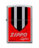 Zippo Red Banner Street Chrome Windproof Pocket Lighter NEW