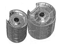 Electric and Gas Stove Bib -Pack Of 30-15 Large, 15 Small. Electric Disposable Foil Burner Liners.|(15 Small, 15 Large)